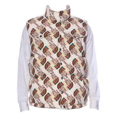 The North Face X Gucci 2021 Logo Printed Puffer Vest (Medium)