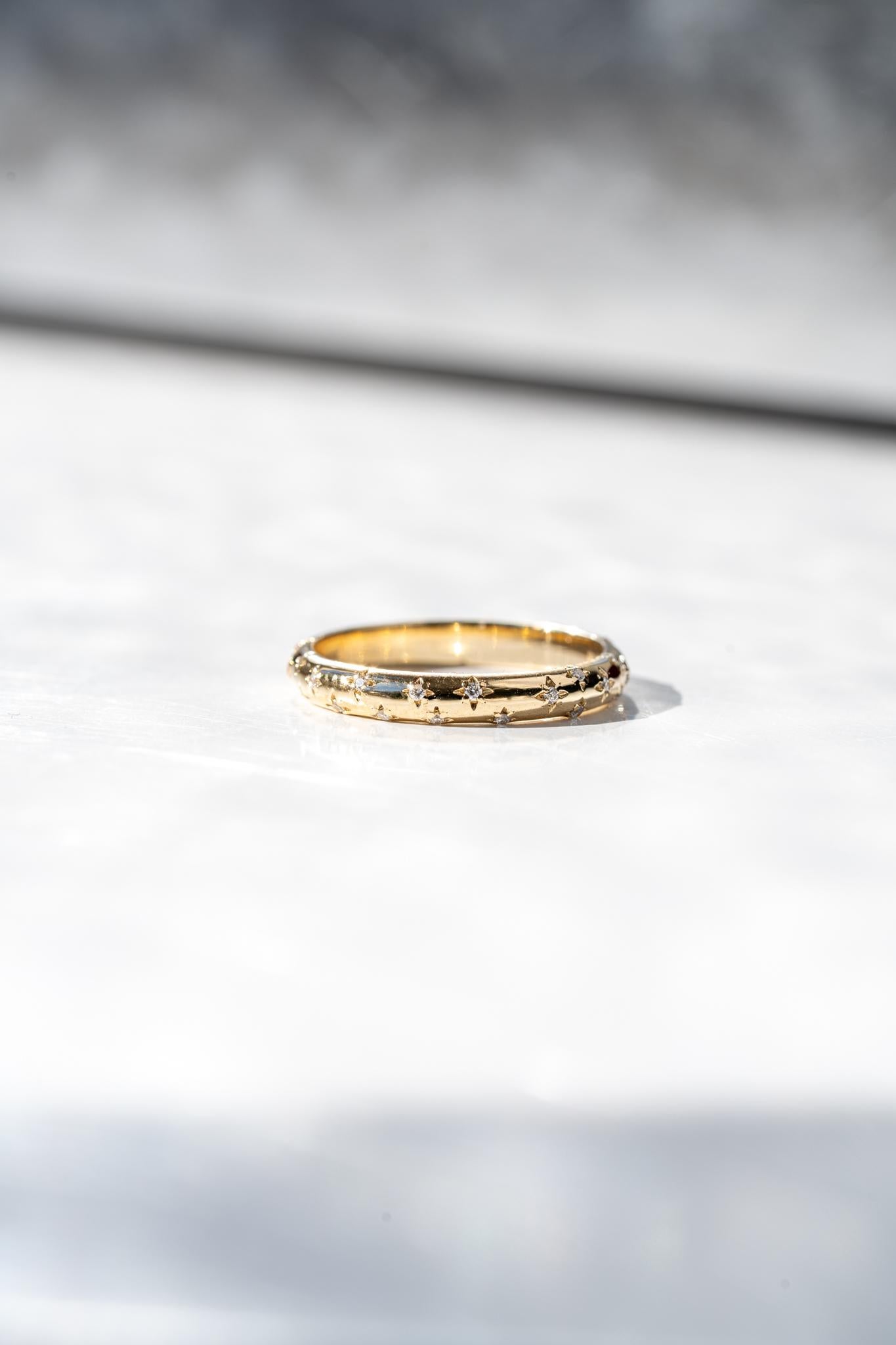 En vente :  L'alliance Nova avec diamant 8