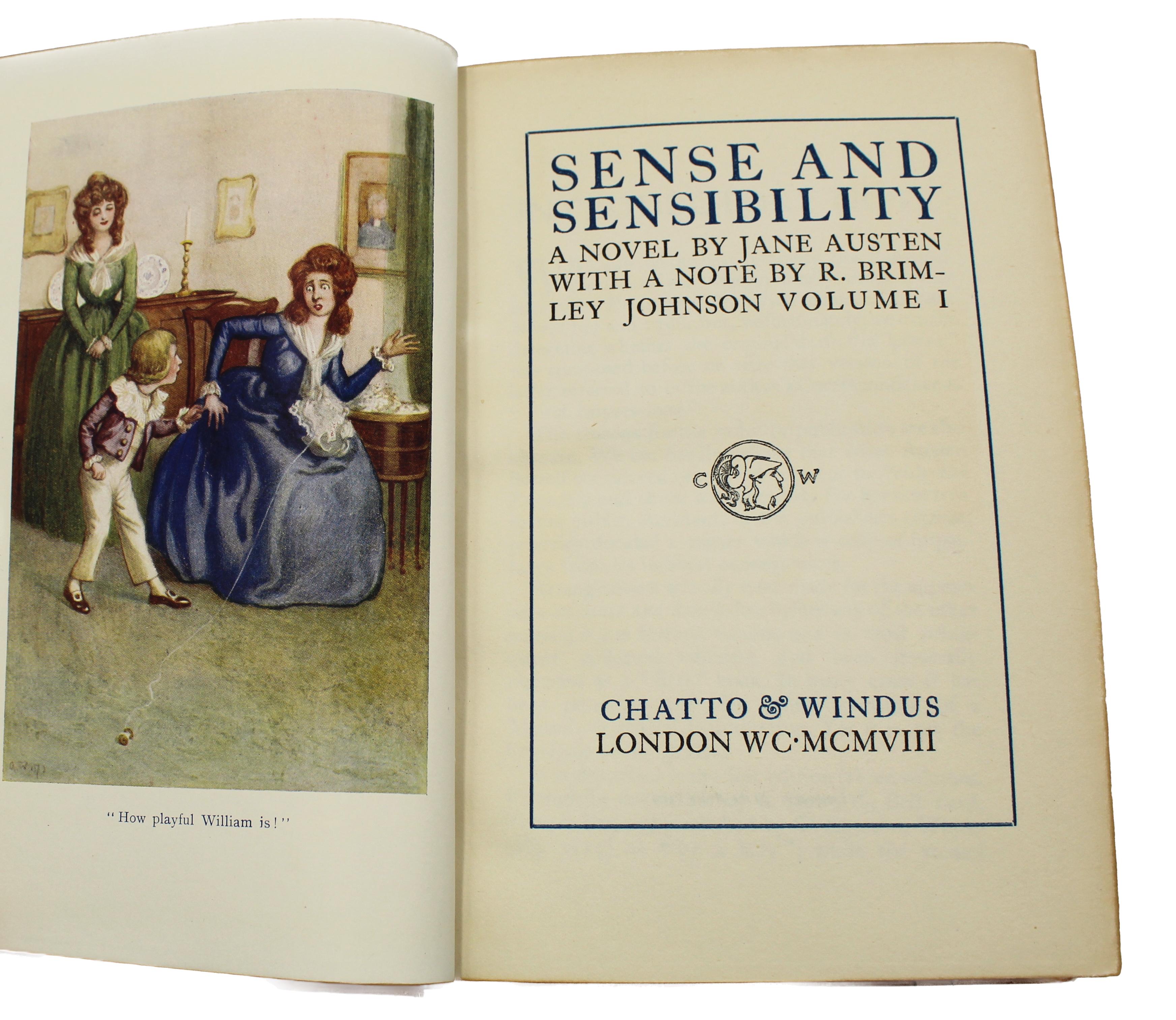 Leather The Novels of Jane Austen by Jane Austen, 10 Volume Set, 1908-1909
