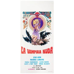 Vintage The Nude Vampire 1970 Italian Locandina Film Poster