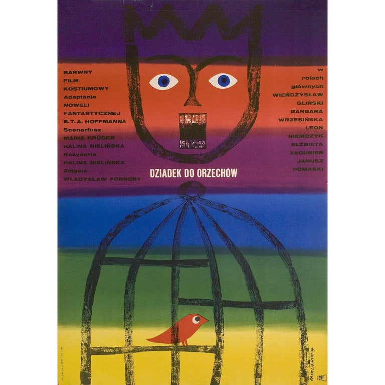 Original 1967 Polish A1 poster by Eryk Lipinski for the film “The Nutcracker” (Dziadek Do Orzechow) directed by Halina Bielinska with Wienczyslaw Glinski / Barbara Wrzesinska / Elzbieta Zagubien / Leon Niemczyk. Very good-fine condition, rolled.