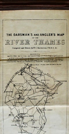 The Oarsman's and Angler's Map of the River Thames, Published by C. Smith & Son