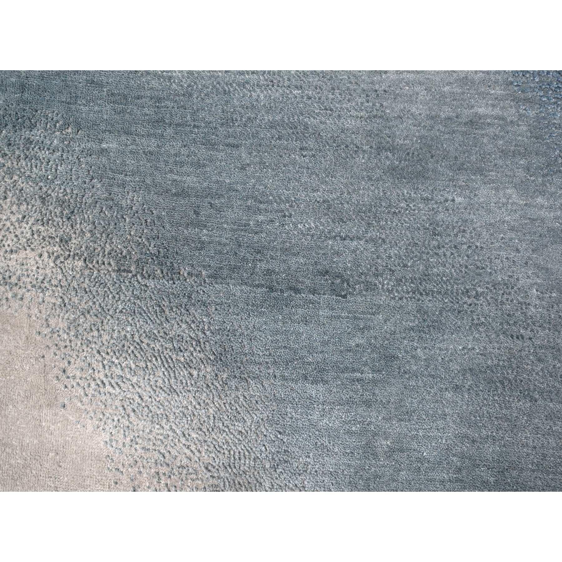 THE OCEAN Moderner handgeknüpfter Teppich aus 100 % Wolle mit Gradation-Design 9'0