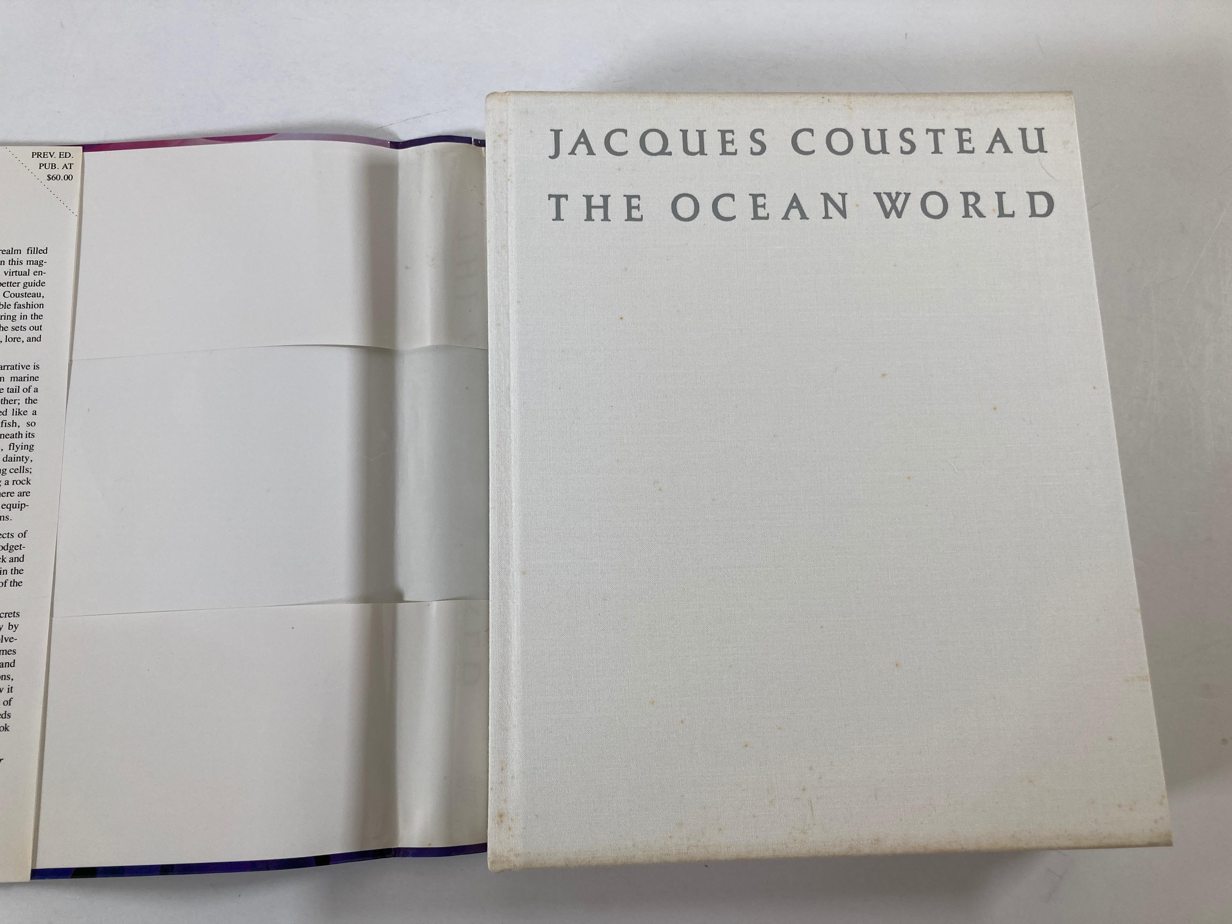 The Ocean World by Jacques-Yves Cousteau Hardcover Book 10
