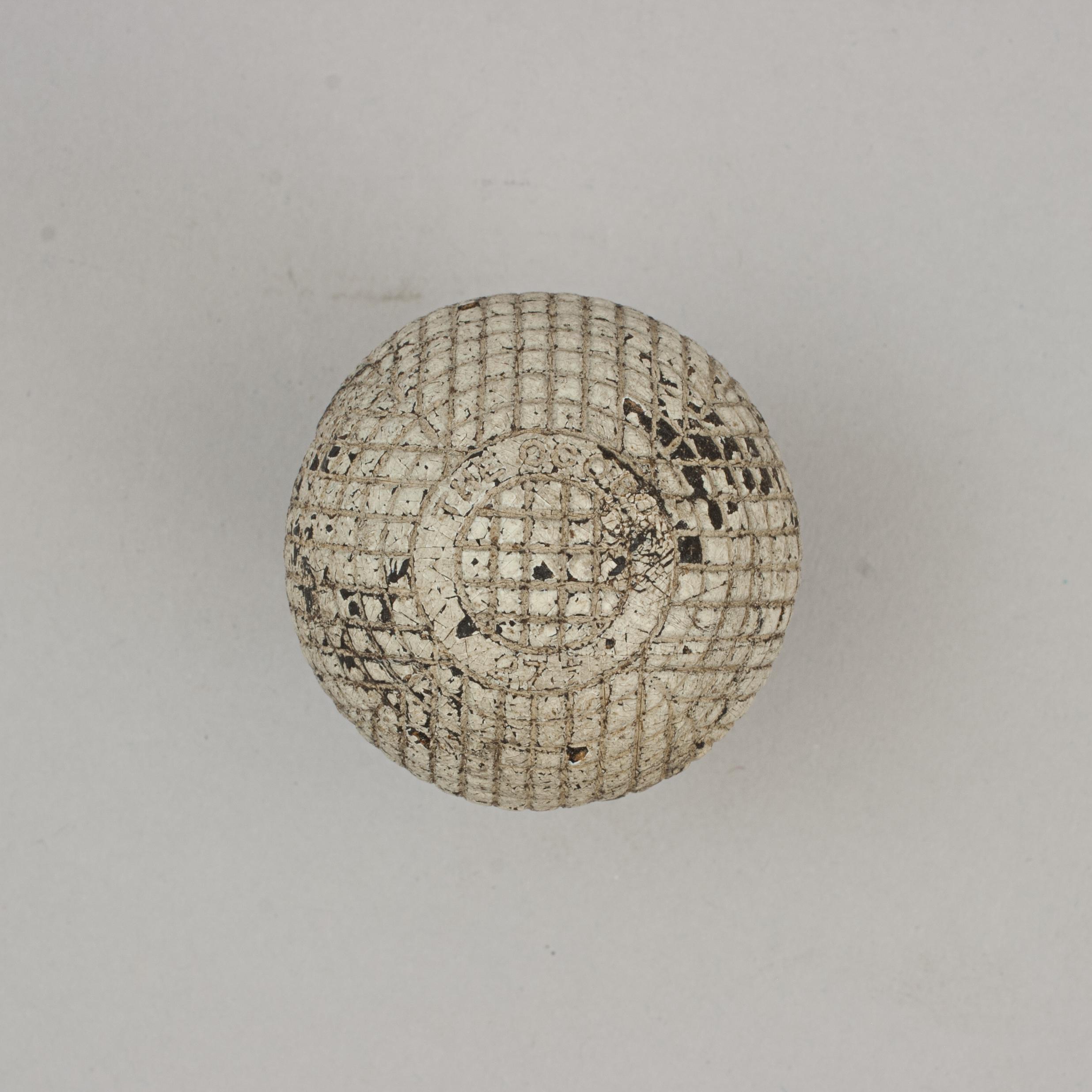 The Ocobo, Gutta Percha, Mesh Pattern Golf Ball For Sale 2