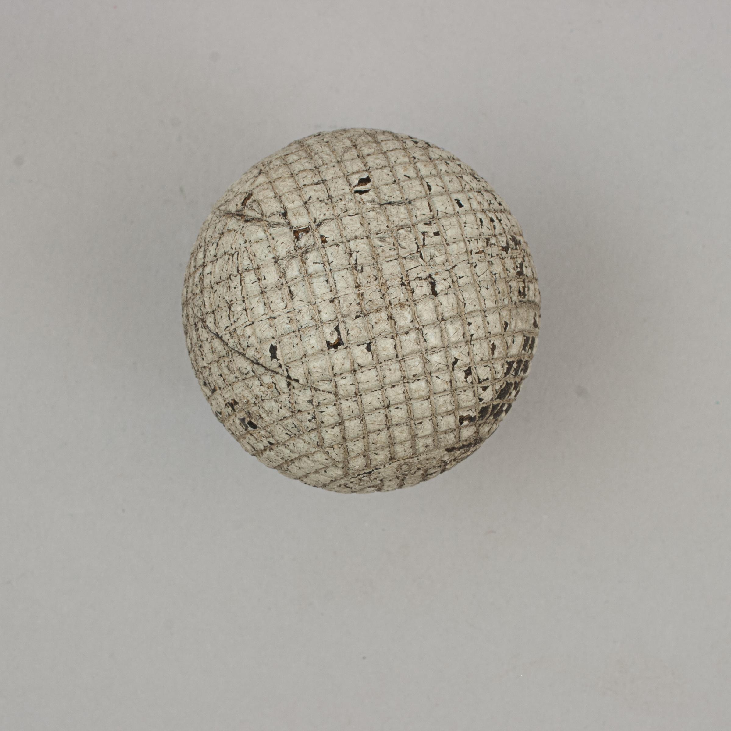 The Ocobo, Gutta Percha, Mesh Pattern Golf Ball For Sale 1