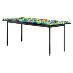 Black wood table "The Office Game" Table Contemporary Limited Edition last unit
