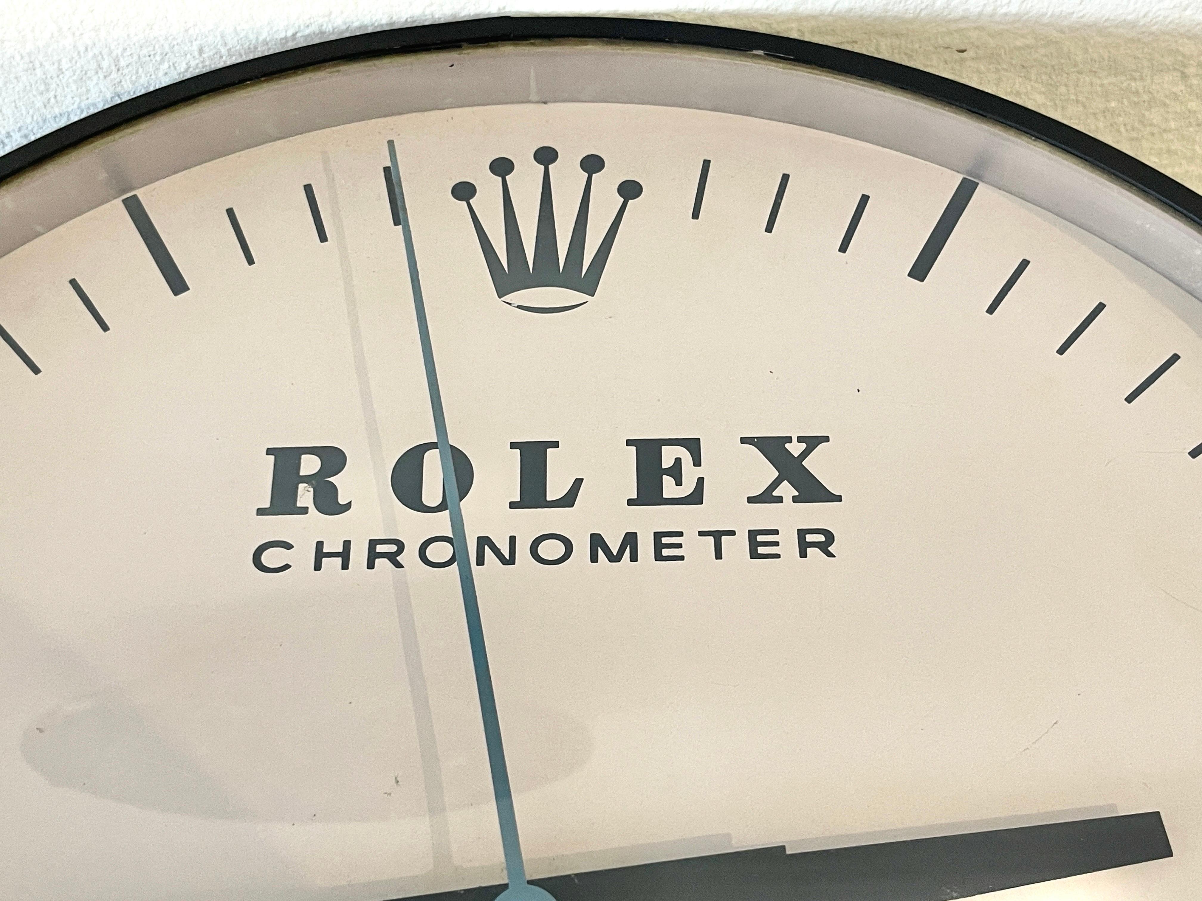 20th Century The Ohio Advertising Display for Rolex, Wall Clock