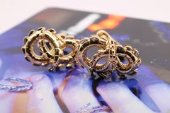 Crocodile Cufflinks in 18ct Yellow Gold