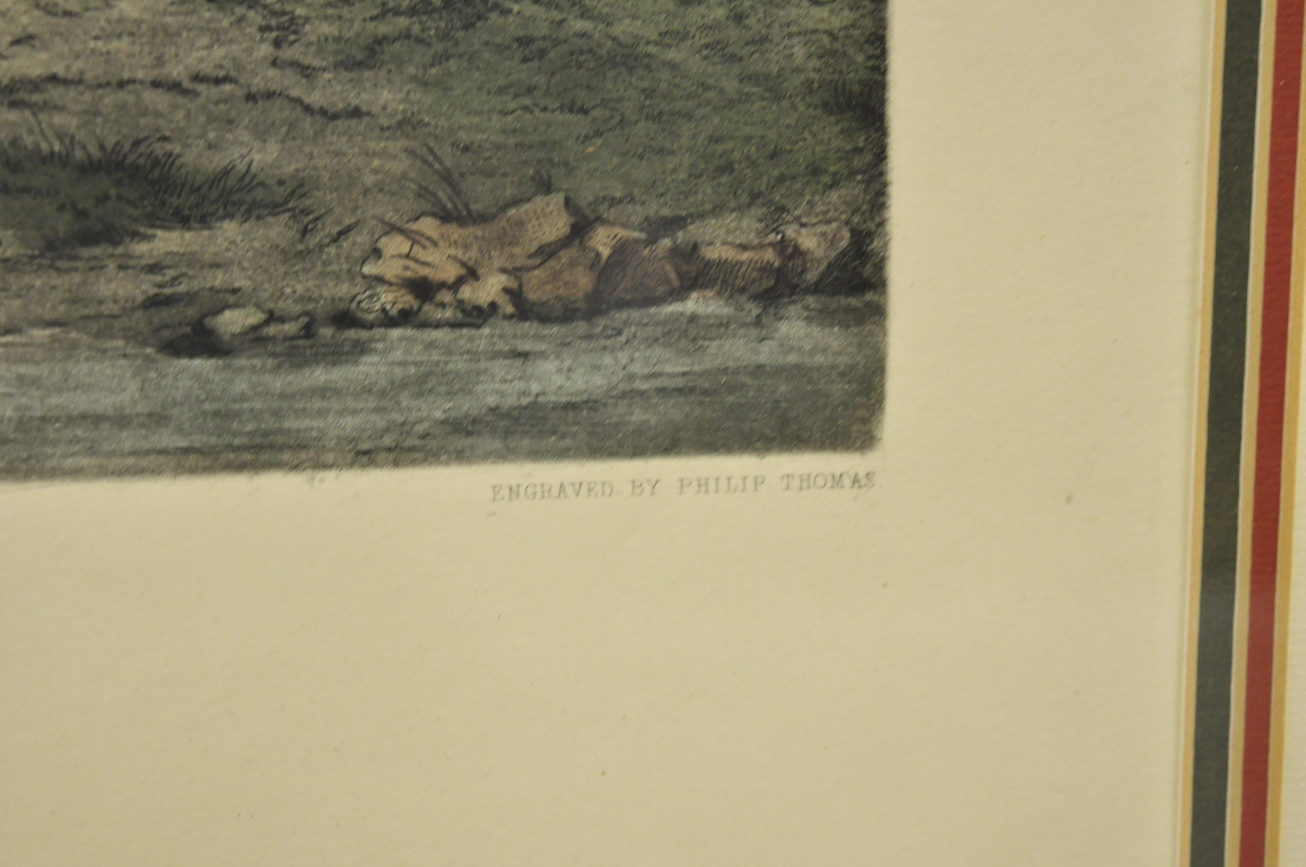 20ième siècle Old Berkshire Hunt Lithographie encadrée Peinture Imprimée par John Goode Gravée