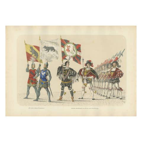 The Old Bernese Banners – A Splendid Procession of Knights & Honor Guards, 1855
