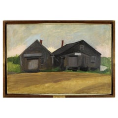 Antique "The Old Blacksmith Shop, Kennebunkport" by Myron Lechay