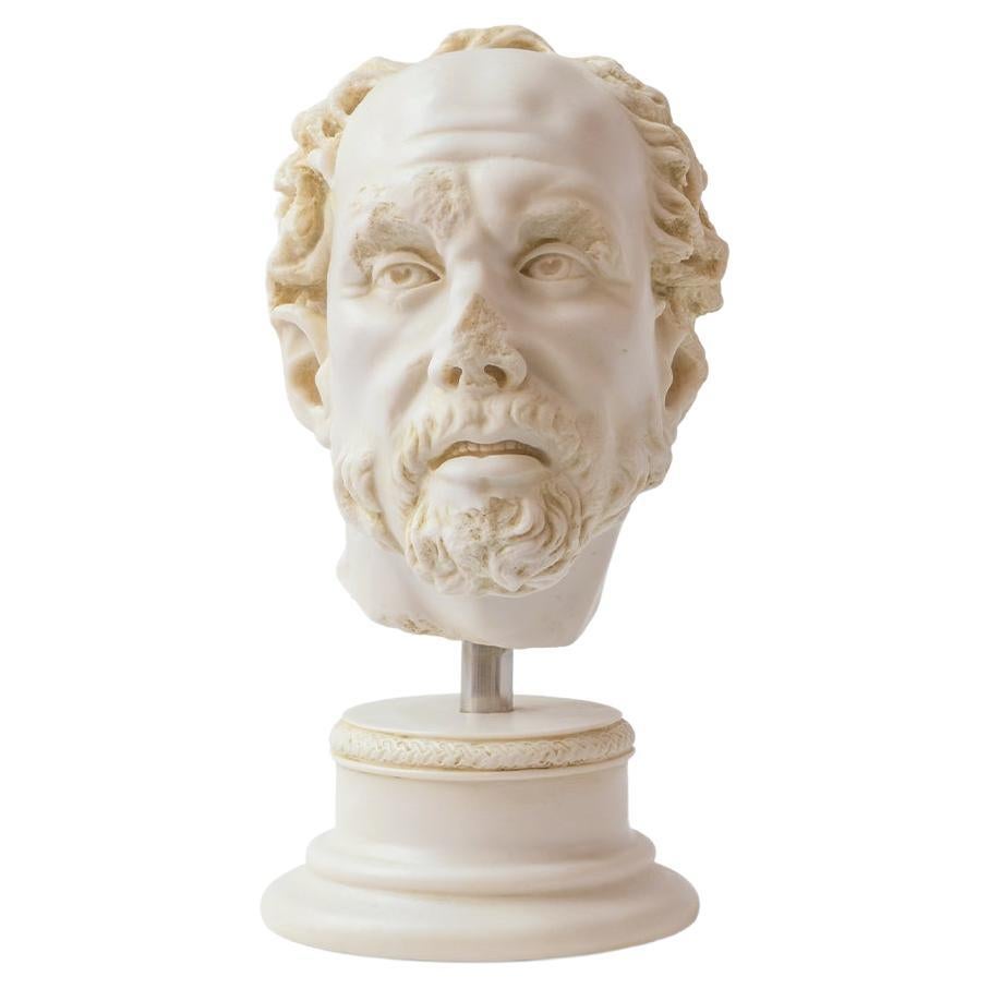 The Old Fisher Man Bust Made with Compressed Marble Powder, Aphrodisias Museum For Sale