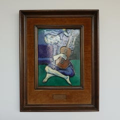 'The Old Guitarist' from the original by Pablo Picasso