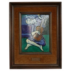 'The Old Guitarist' from the original by Pablo Picasso