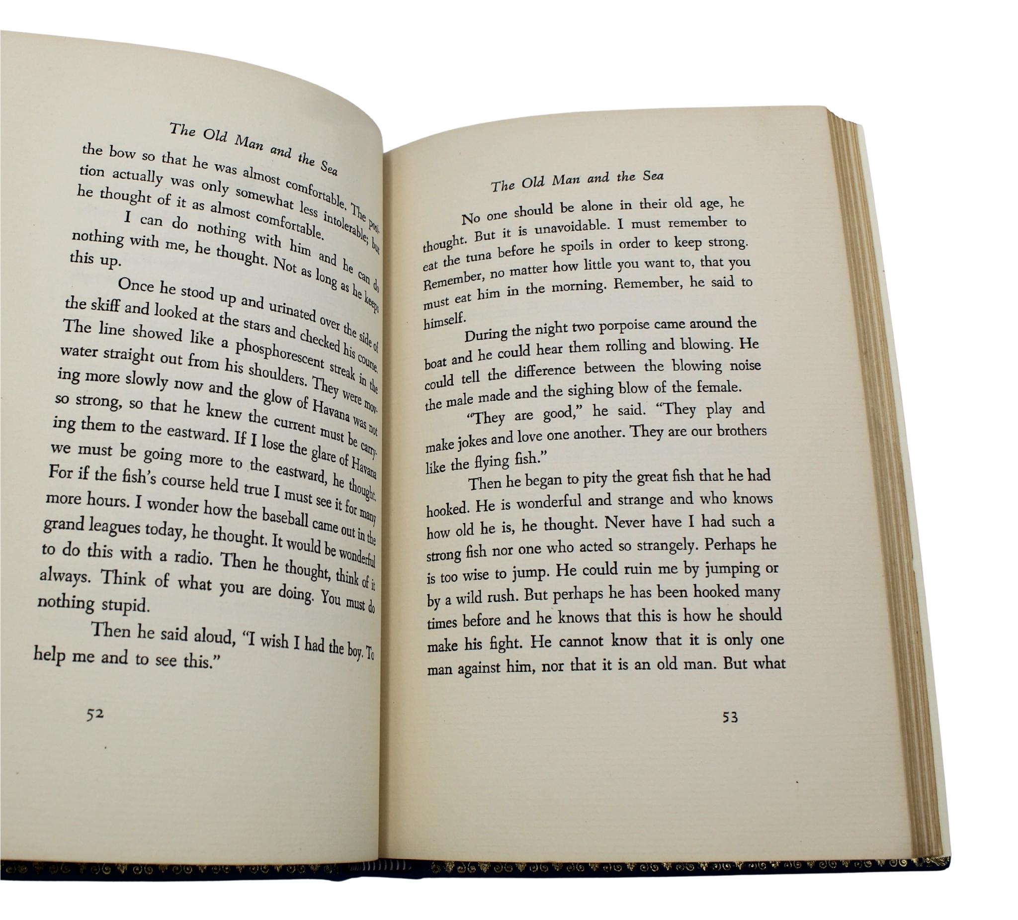 Il vecchio e il mare di Ernest Hemingway, prima edizione, 1952 in vendita 3