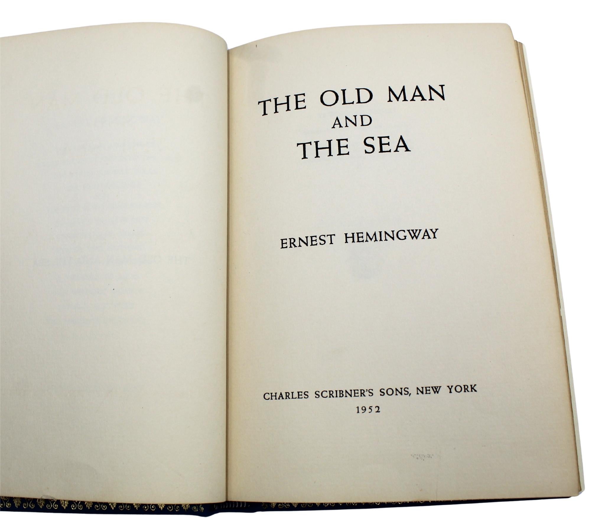 Pelle Il vecchio e il mare di Ernest Hemingway, prima edizione, 1952 in vendita