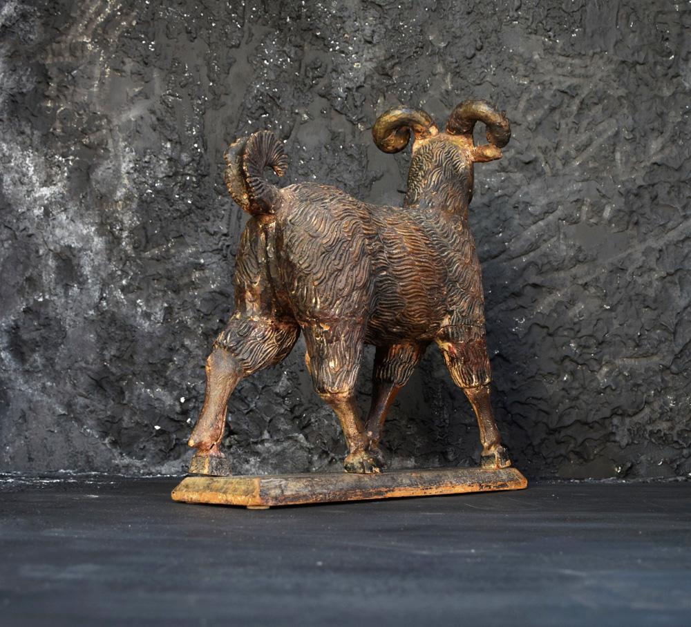 Hand-Carved The Old Ram c.1905