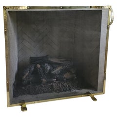 The Olivia Brass Screen with Cast Brass Handles  Available in Nickel as well
