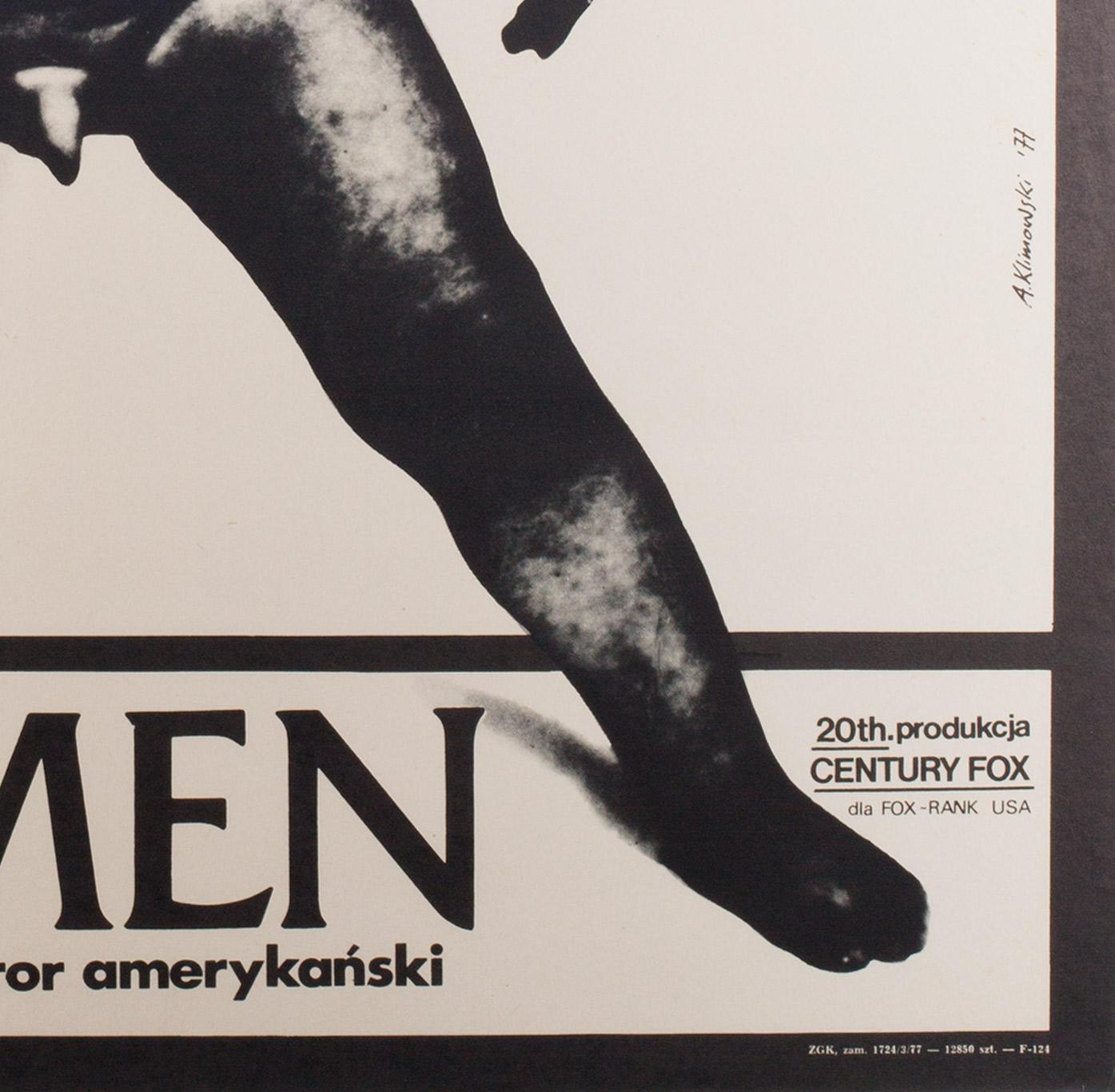 You can always count on vintage Polish film posters to throw up some extraordinarily original artwork. Often challenging, confrontational and, invariably, eye-catching, and the Polish poster for 1970s epochal horror, The Omen, doesn't fail to follow