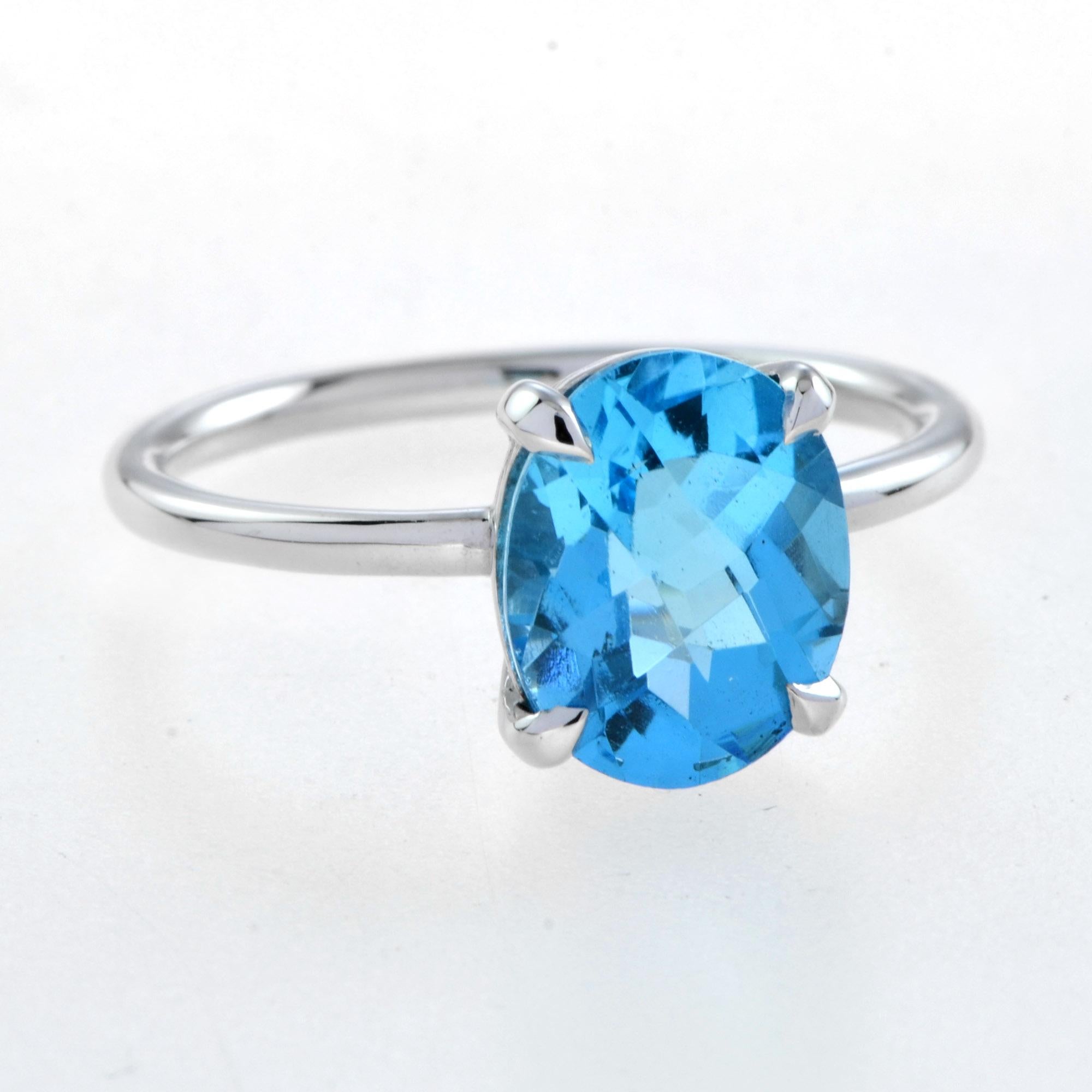 design your own swiss blue topaz engagement ring