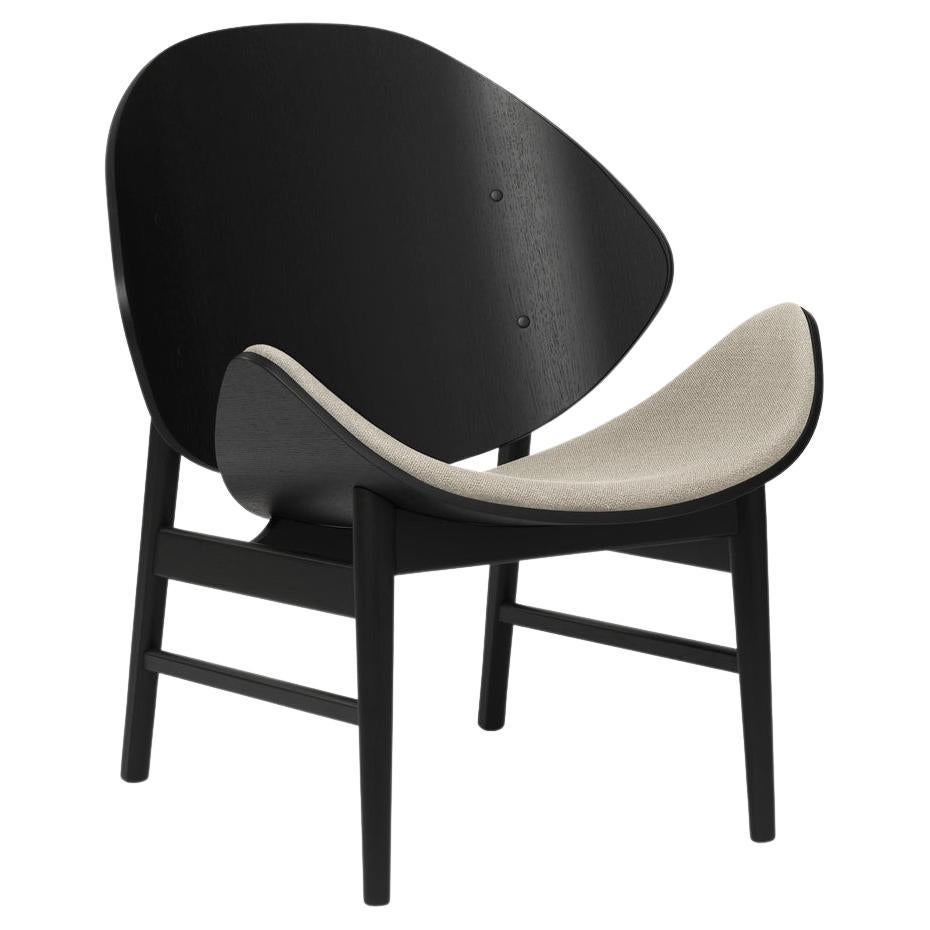 Orange Chair Vidar Black Lacquered Oak Grey by Warm Nordic For Sale