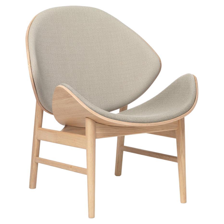 Orangefarbener Stuhl aus geölter Eiche, weiß, von Warm Nordic im Angebot