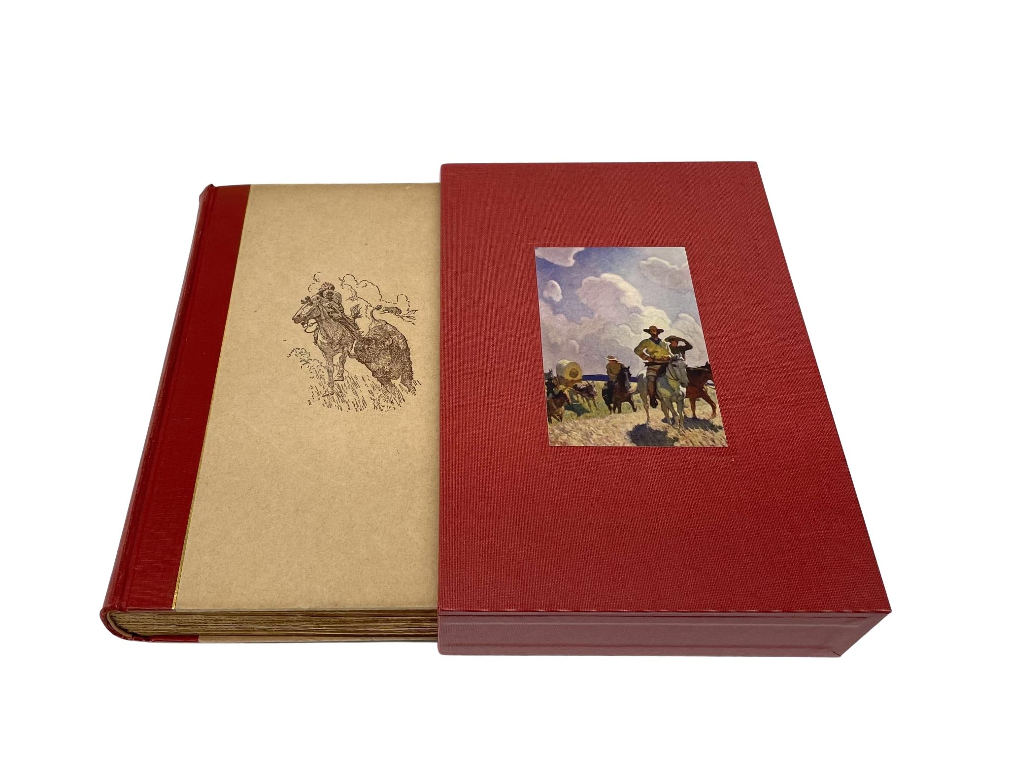 Parkman, Francis. El Camino de Oregón: Bocetos de la vida en la pradera y en las Montañas Rocosas. Ilustrado por N.C. Wyeth y Frederic Remington. Boston: Little, Brown, and Company, 1925. Edición limitada, numerada a mano 330/950. Octavo. En las