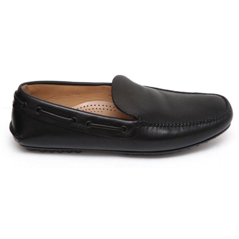 THE ORIGINAL CAR SHOE by PRADA Men's Black Leather Loafer Moccasin Flats 7  For Sale at 1stDibs