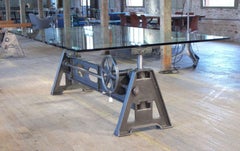 The Original Crank-Up Dining / Conference Table Base