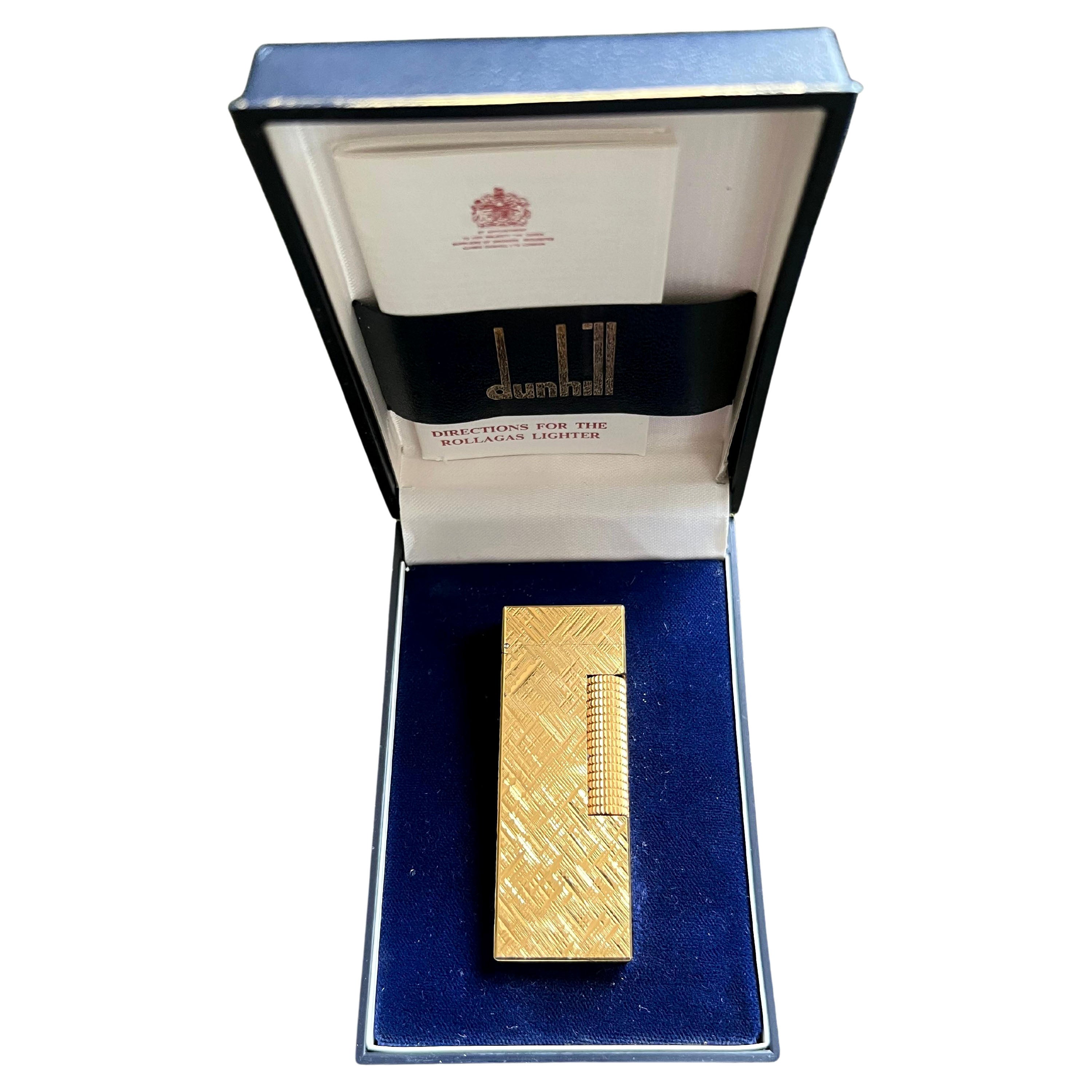 The Original James Bond Dunhill Vintage Gold Plated Iconic Lighter, circa 1970 For Sale