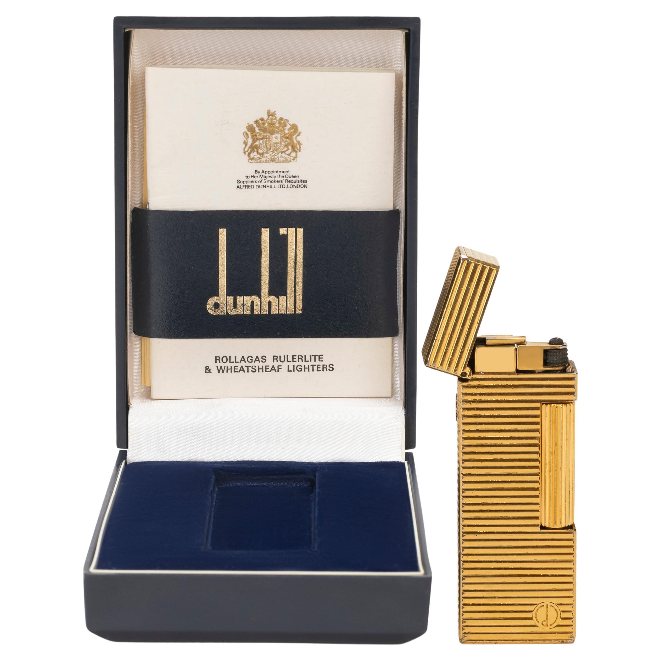 Original “James Bond” Rare & Iconic Vintage Dunhill Gold Swiss Lighter