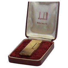 The Original “James Bond” Vintage 1950s Dunhill ROLLALITE Gold Plated Lighter 