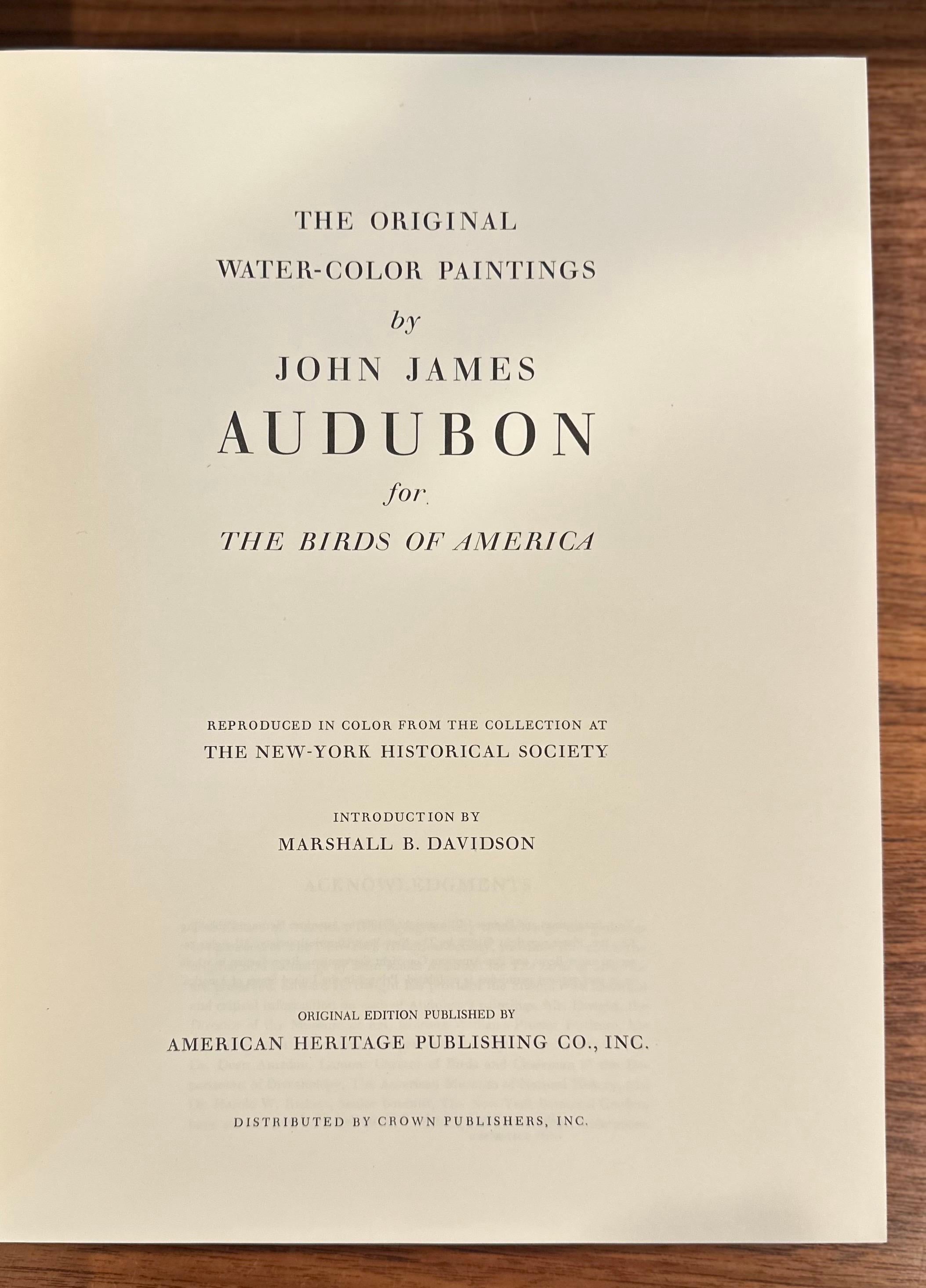 Les peintures originales à l'aquarelle de John James Audubon - Deux volumes en vente 1