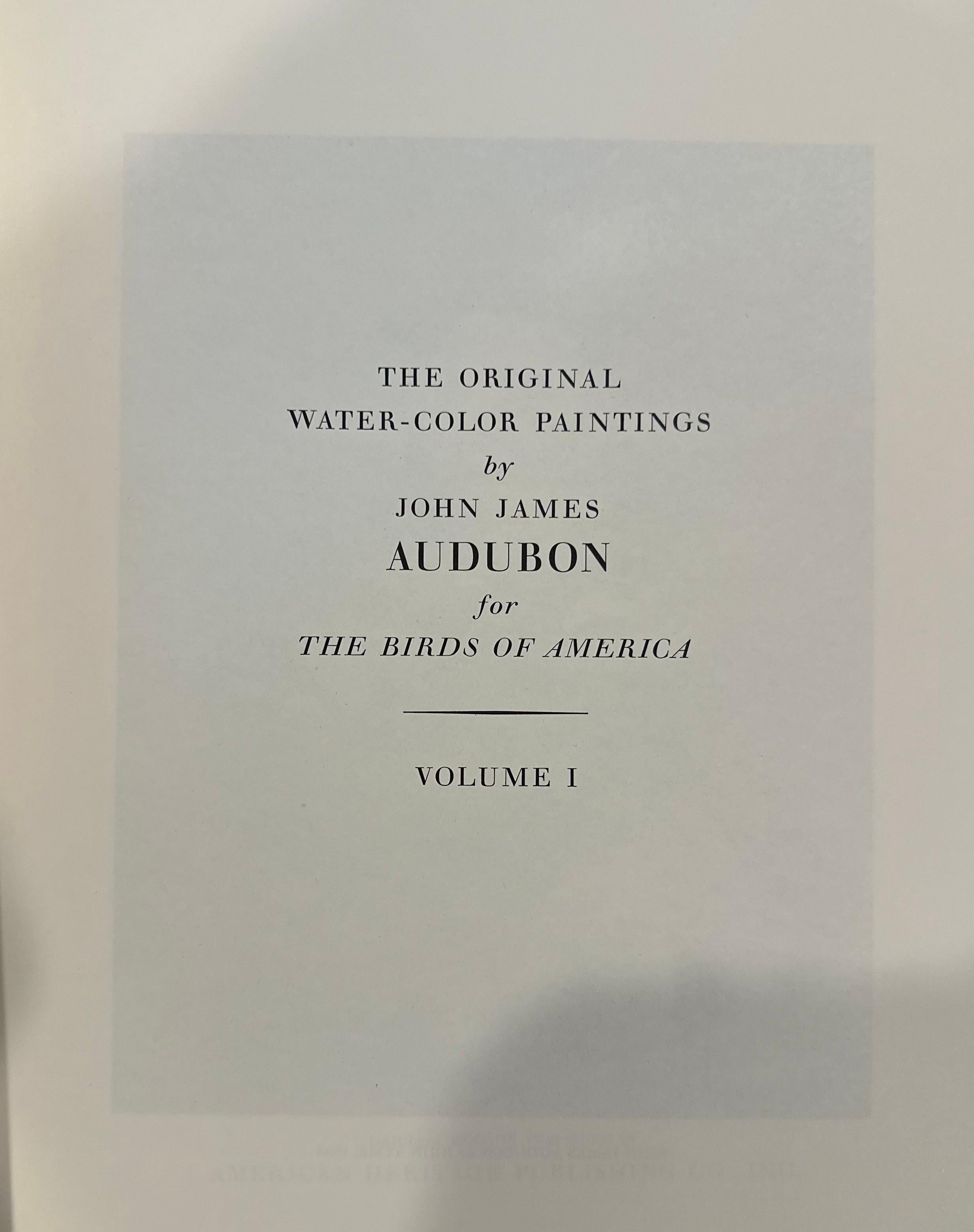 Les peintures originales à l'aquarelle de John James Audubon - Deux volumes en vente 2