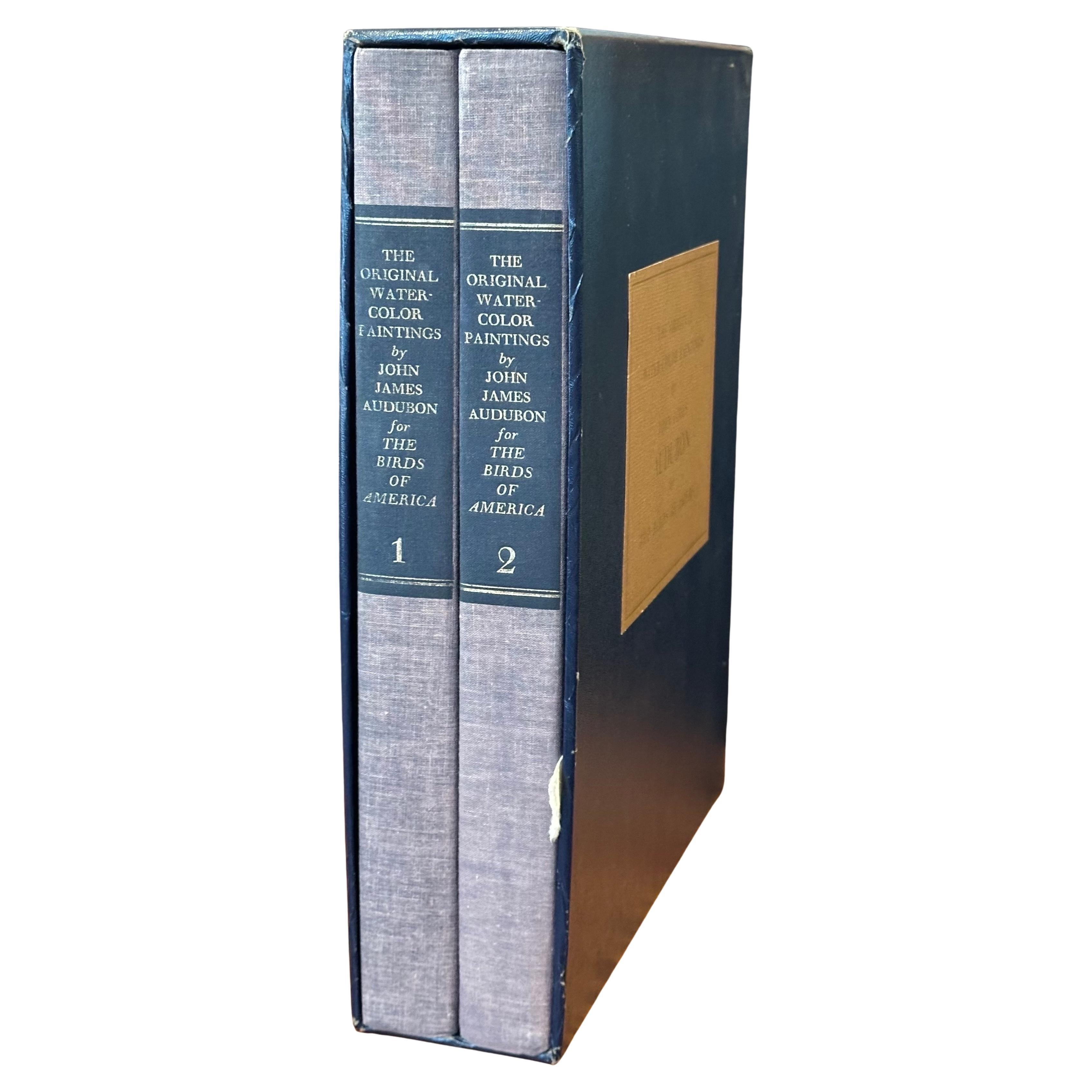 Les peintures originales à l
aquarelle de John James Audubon - Deux volumes en vente