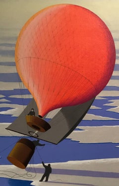 Ornan Comes Down on the Ice Original Painting by Lynn Curlee
