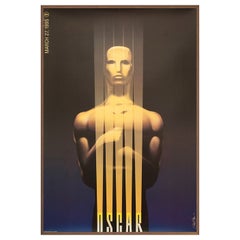 The Oscars - 67th Academy Awards Walnut Frame Poster by Saul Bass, 1995