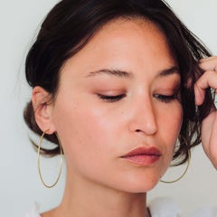 The Osetta Ethical Gold Hoop Earrings