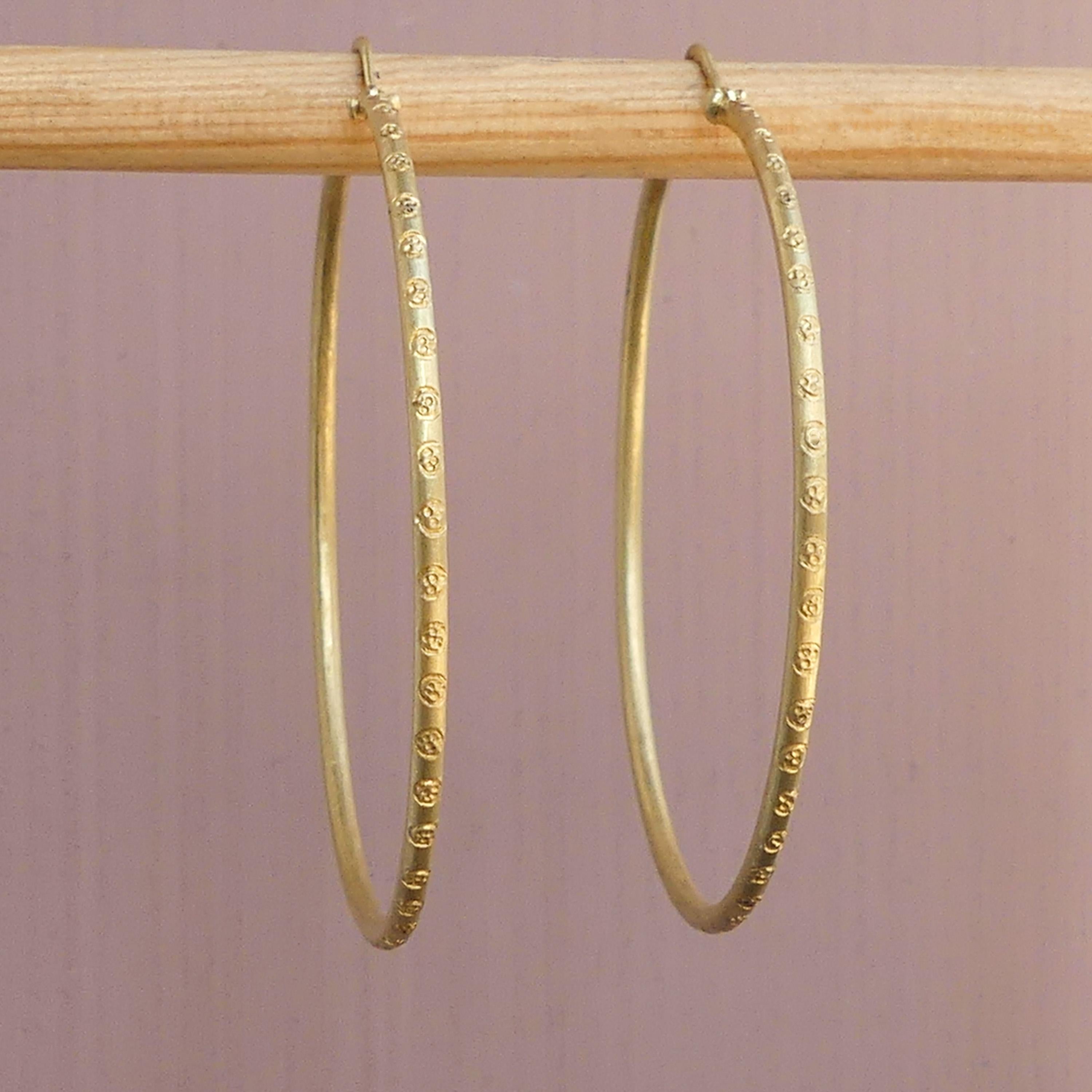 Artisan The Osetta Ethical Gold Hoop Earrings For Sale