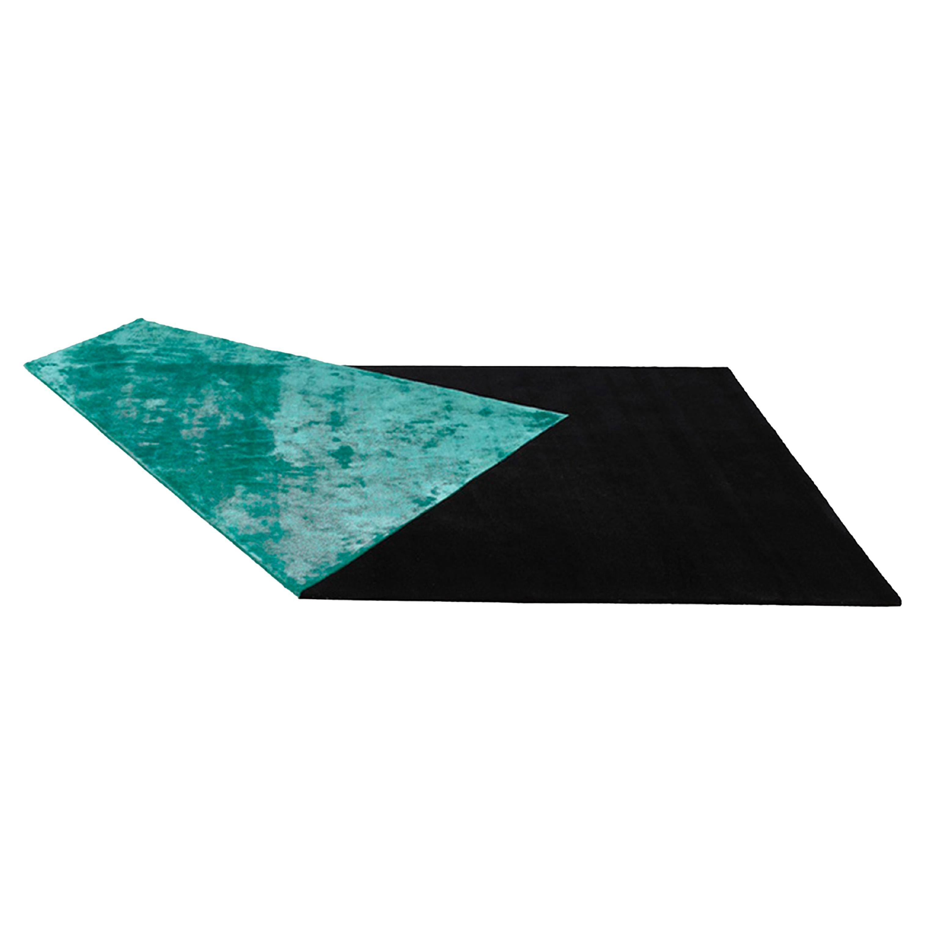 The Other Side Black and Green Carpet 2 by Pierre Gonalons Paradisoterrestre  For Sale