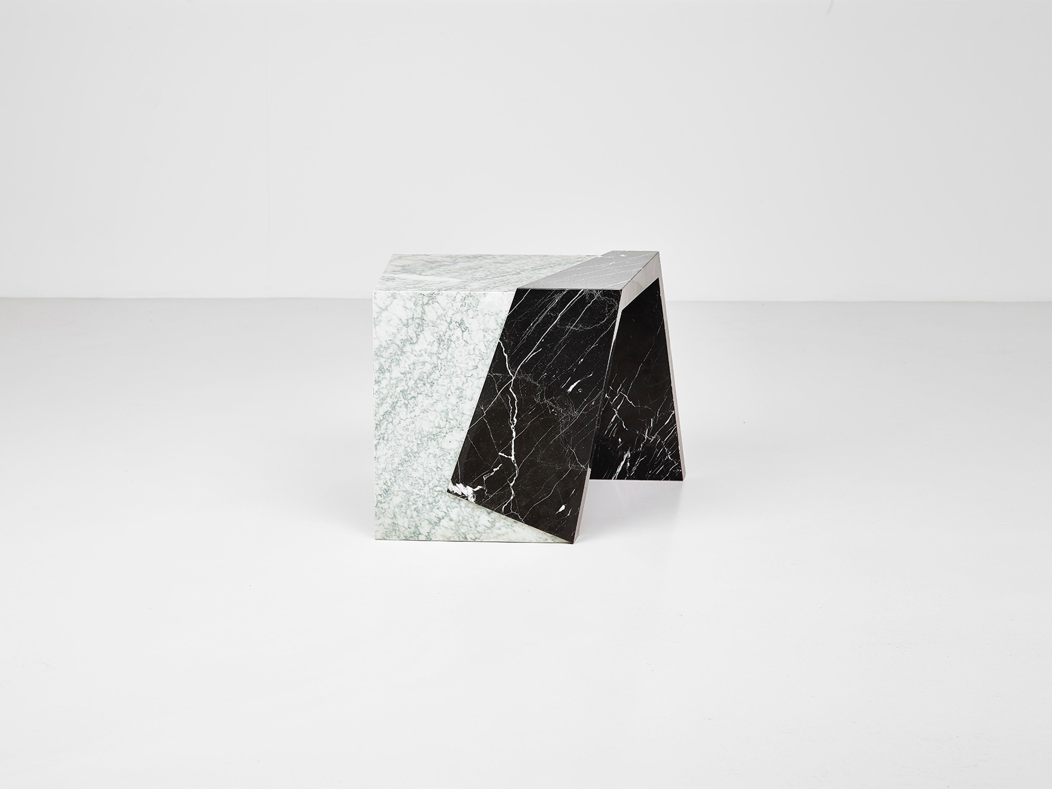 Italian The Other Side Marble Side Table by Pierre Gonalons Paradisoterrestre Edition For Sale