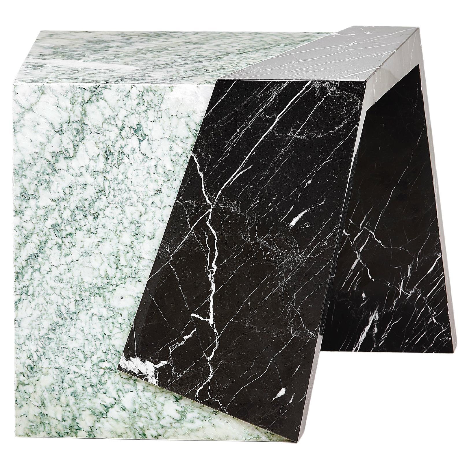 The Other Side Marble Side Table by Pierre Gonalons Paradisoterrestre Edition For Sale