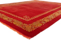 Der Osmanische Garten: Ein opulentes türkisches Oushak-Meisterwerk aus dem späten 19.