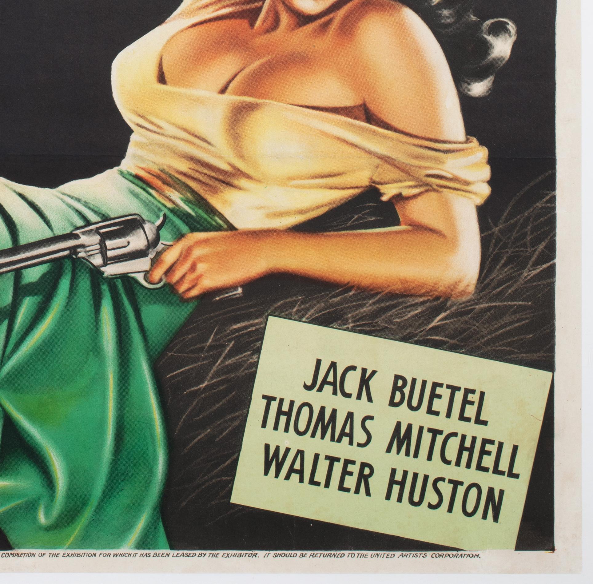 The Outlaw R1946 US 1 sheet Film Poster For Sale 2