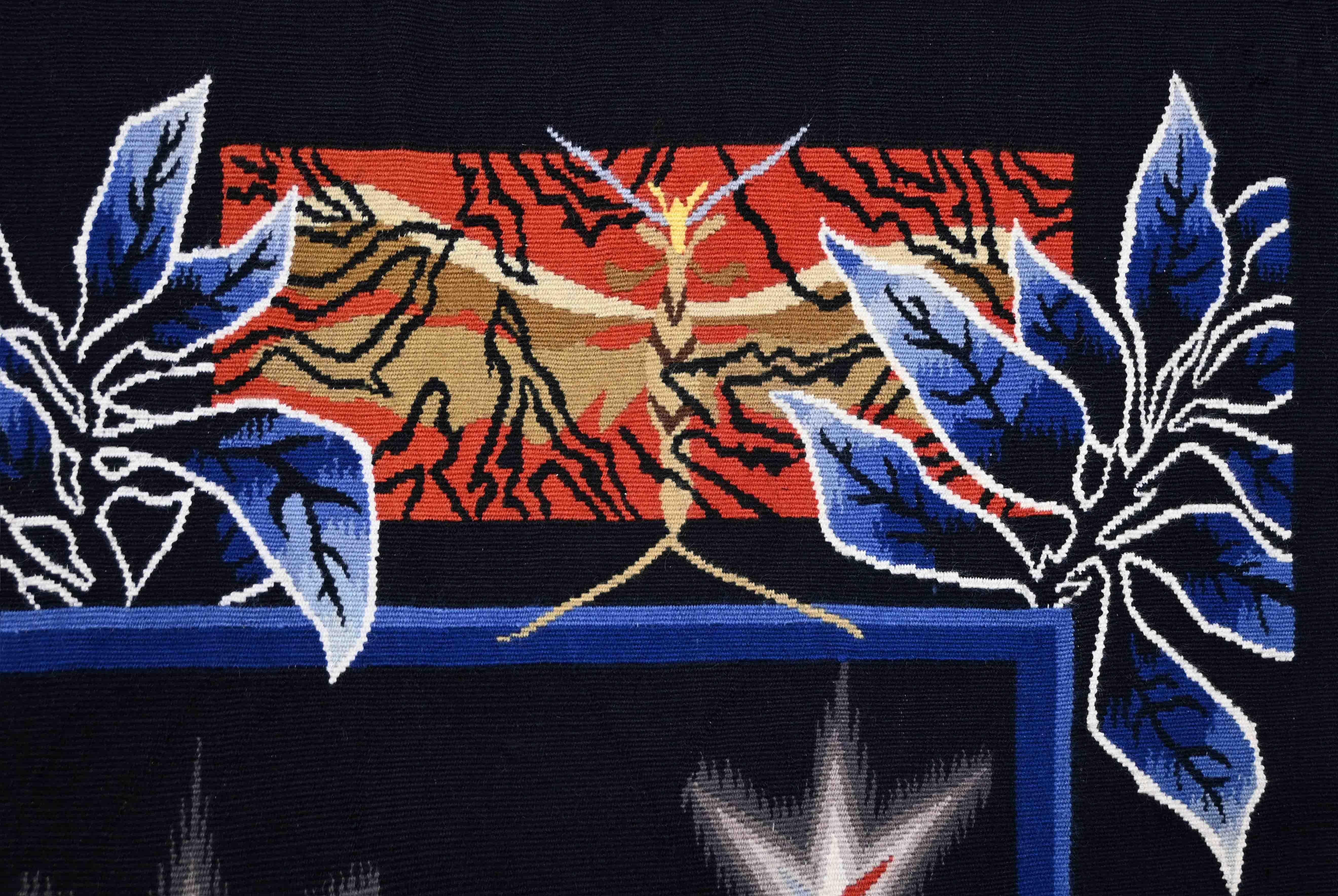 THE OWL IN THE CUPBOARD, Jean Lurçat - Freznch Tapestry TABARD Aubusson - N 1553 For Sale 3