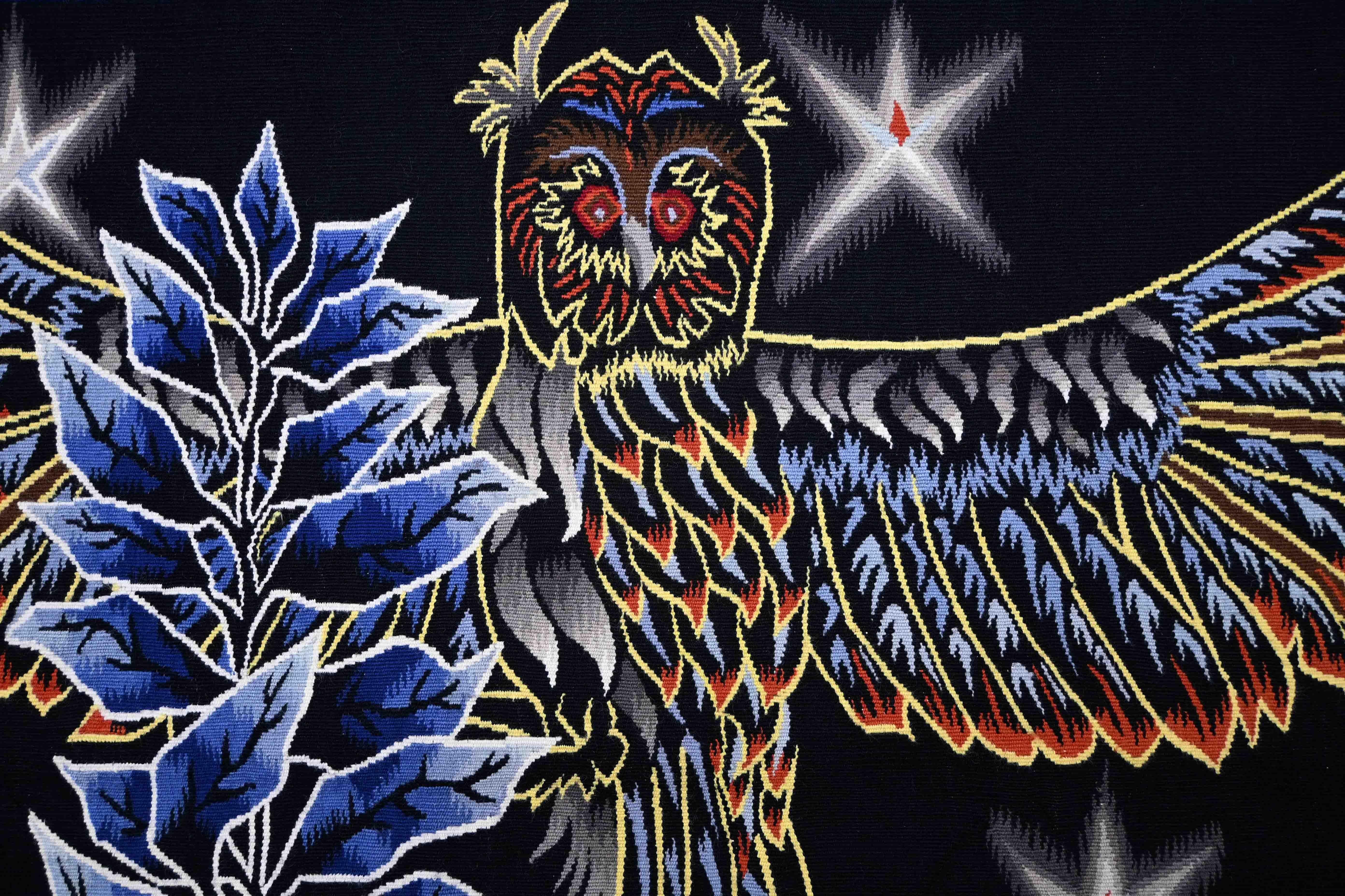 THE OWL IN THE CUPBOARD, Jean Lurçat - Freznch Tapestry TABARD Aubusson - N 1553 For Sale 1