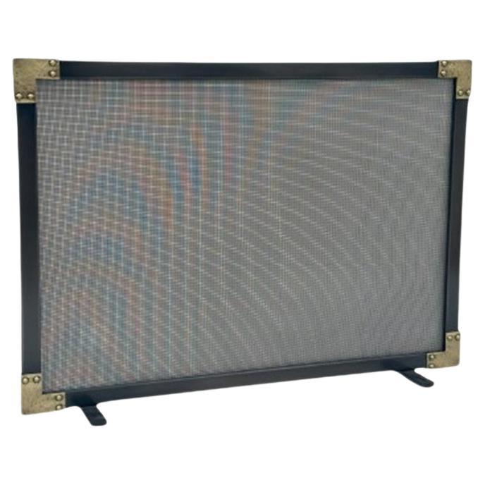 The Pagosa Brass & Iron Fire Screen by Betzinger Designs