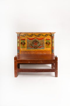 The Painted Garden: 19th-Century Venetian Storybook Bench