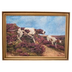 The painting "Dogs on the hunt".